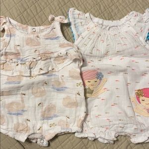 Two one piece outfits